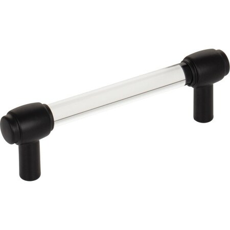Jeffrey Alexander 96 mm Center-to-Center Matte Black Carmen Cabinet Bar Pull 775-96MB
